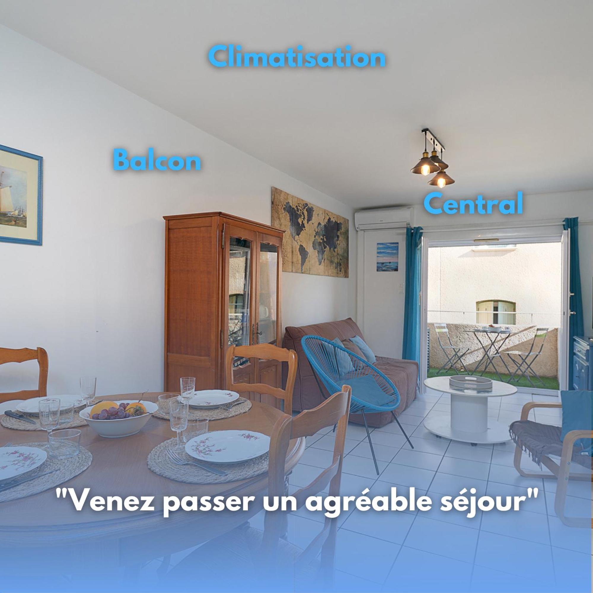L'Escapade, Port A 200M, Climatisation Et Balcon Apartment Port Vendres Exterior foto